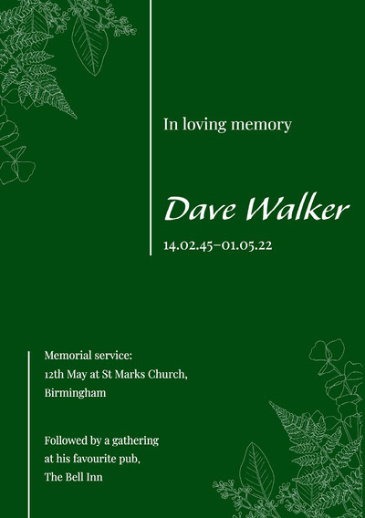 In Loving Memory PNG Memorial Background Template Funeral -  in 2023