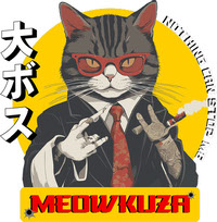 Meowkuza  T-shirt design