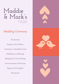 Make Custom Wedding Programs For Free Adobe Spark