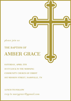 Free Baptism Invitation Templates Adobe Spark