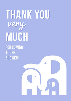 Free Baby Shower Thank You Cards Templates Adobe Spark