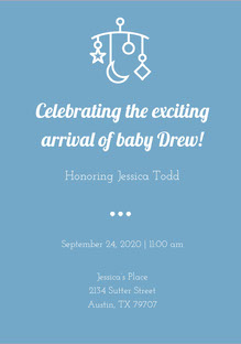 Inviti Per Baby Shower Adobe Spark