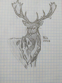 Abstract deer 2022