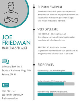 Free Resume Templates Adobe Spark