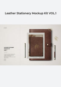 Leather Stationery Mockup Kit VOL 1