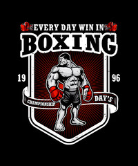 Boxing Beast Custom T Shirt Design