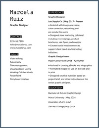 Free Resume Builder Create Unique Resumes Adobe Spark