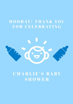 Customizable Baby Shower Templates For Boys Adobe Spark