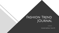 Fashion Trend Journal for Fashion Aesthetics and Style