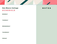 Free College Schedule Maker Create Class Schedules With Online