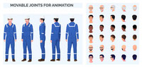 Repairman Engineer Character Pack For Animation