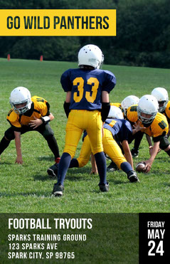Free Customizable Templates For Football Adobe Spark
