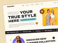 Fashion Store Website Header Section