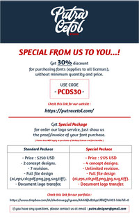 Spesial Discount For Full Font Version