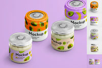 Baby Food Jar Mockup Set