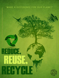 poster project earth recycle