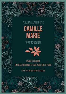 Invitation Gratuite Modeles D Invitations A Un Anniversaire Adobe Spark