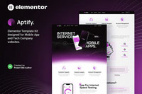 Aptify - Mobile App Landing Page and Tech Company Elementor
