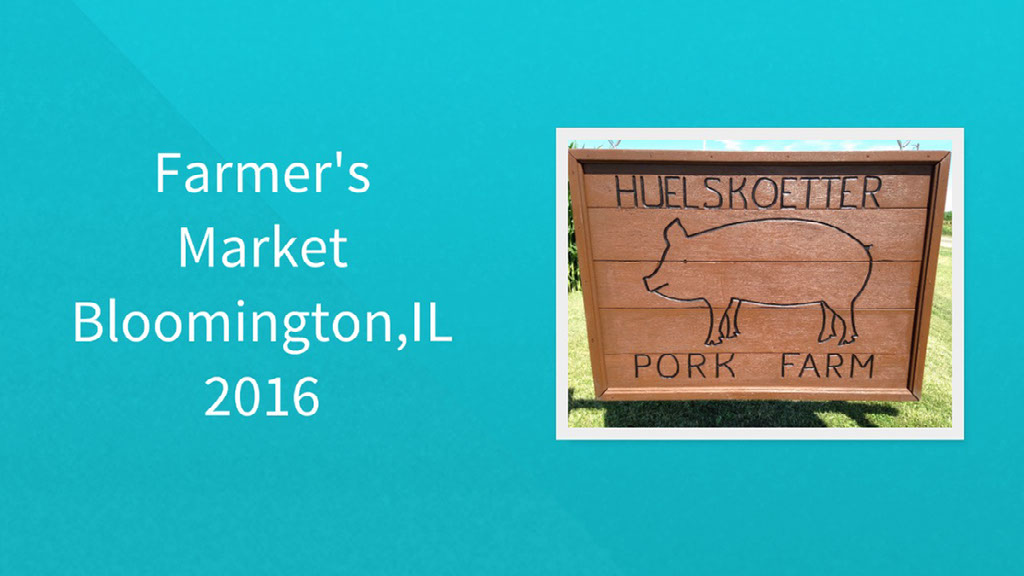 Farmers Market Summer 2016