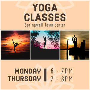 Free Customizable Yoga Posters Adobe Spark