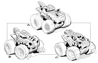 Monster truck sketches