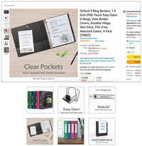 Oxford One-Touch binders