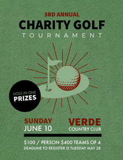 Customizable Golf Tournament Flyer Templates Adobe Spark