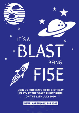 Free Birthday Invitation Templates For Boys Adobe Spark
