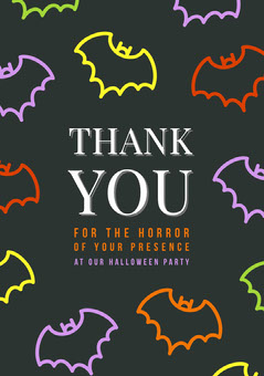Free Halloween Thank You Card Templates | Adobe Spark