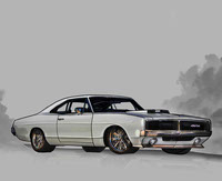 ILLUSTRATION Dodge Charger - Gray By Adesign