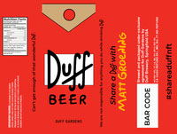 Duff Beer Label Design