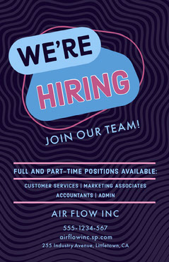 Free Customizable Job Poster Templates Adobe Spark