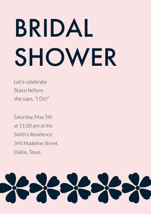 Free Bridal Shower Invitation Templates Adobe Spark