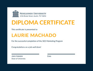 Free Diploma Certificate Templates Adobe Spark