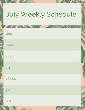 Free Schedule Maker With Online Templates Adobe Spark