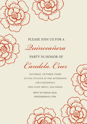 Free Quinceanera Invitation Templates Adobe Spark