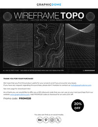 75 Wireframe Topo Elements Vectors