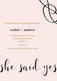 Free Wedding Engagement Invitation Templates Adobe Spark
