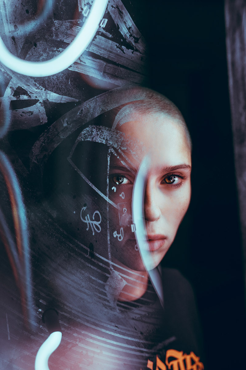 Discover how to bring a neon portrait to life | Edit | Photoshop Lightroom