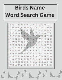 Birds Name Word Search Game For KID