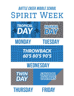 Free Virtual Spirit Week Flyer Templates Adobe Spark