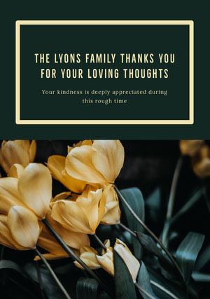 Free Funeral Thank You Card Templates Adobe Spark