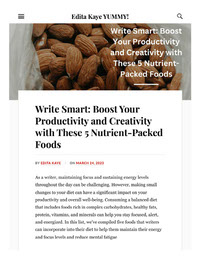 Boost Your Productivity and Creativity