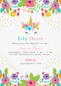 baby shower invitation card design