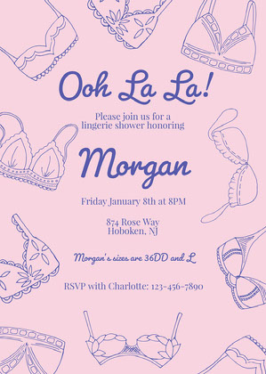 Free Lingerie Shower Invitation Templates Adobe Spark Getting engaged is one of the most exciting moments in a woman's life. adobe spark