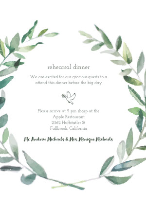 Customized Rehearsal Dinner Invitations Adobe Spark
