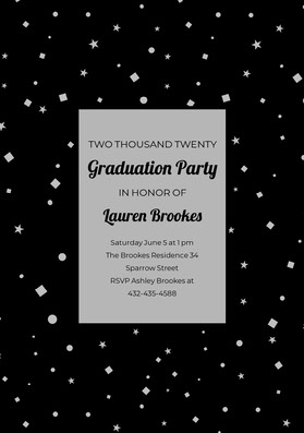 Free Graduation Invitation Templates Adobe Spark