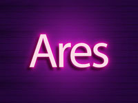 Ares - Neon Text-Border Effect
