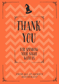 Free Halloween Thank You Card Templates | Adobe Spark