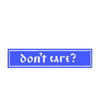 dont care logo by svyat nes